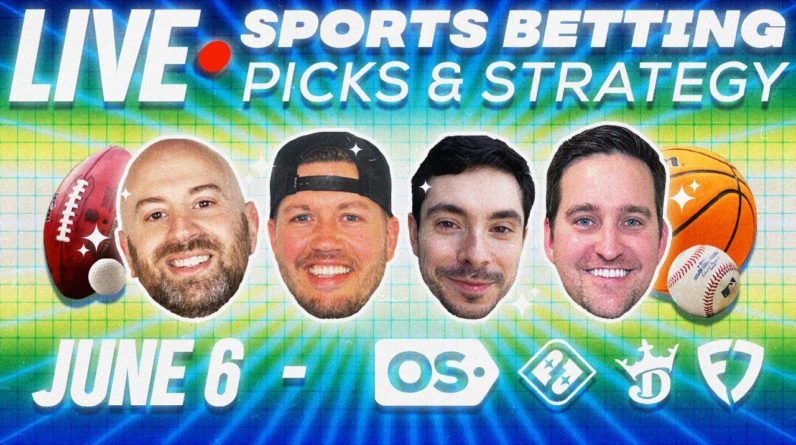 Sports Betting Picks & Parlays 6/6 | Live Strategy Q&A | The Odds Shop