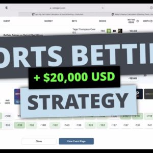 Sports Betting Strategy: Turning $20,000 into Gold in Just 4 Months