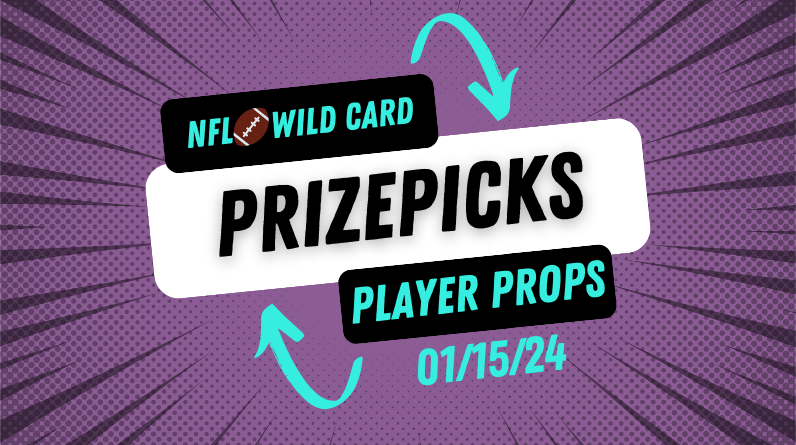 NFL Prizepicks Today Monday 1/15/24